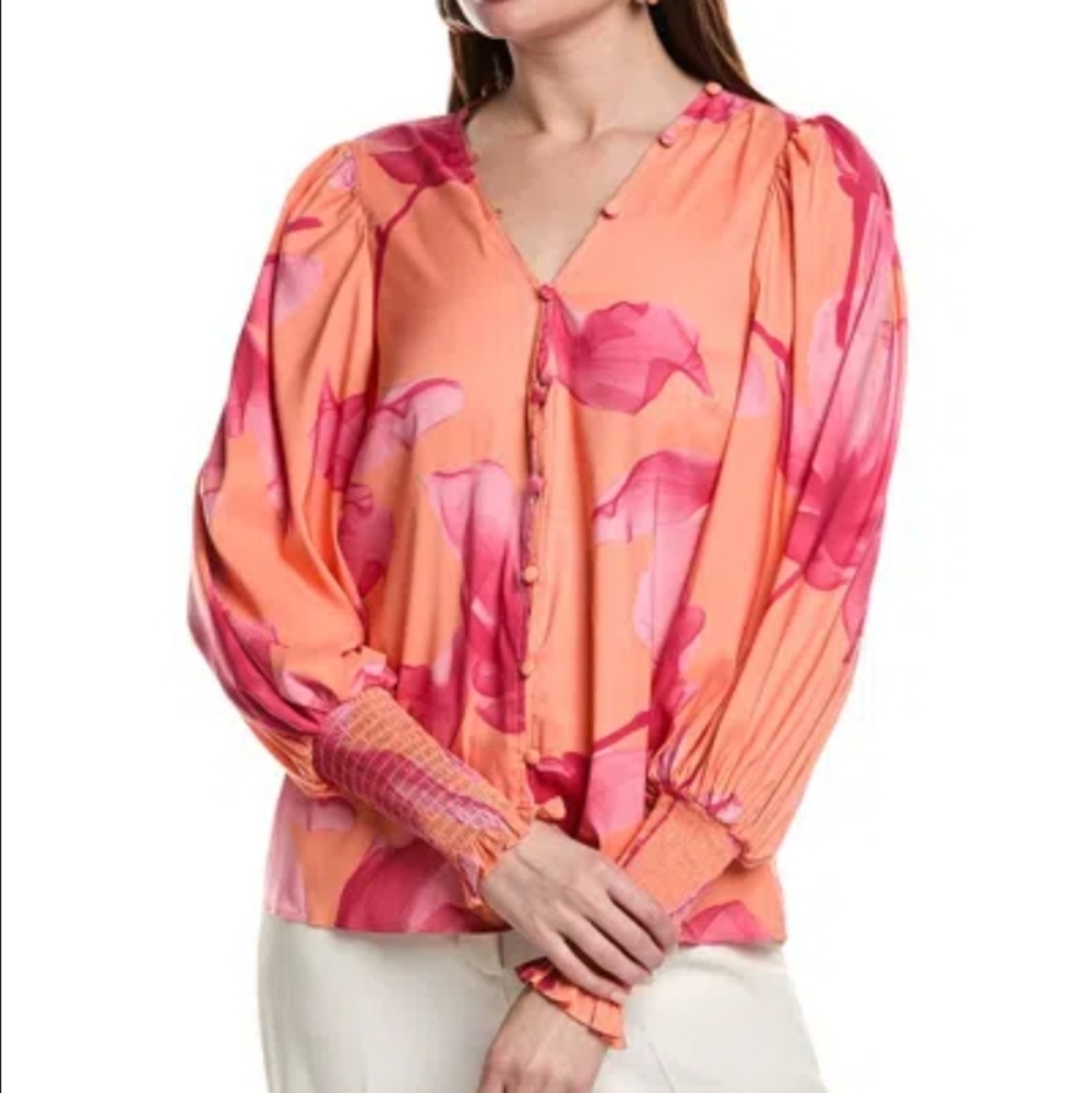 Hutch Margie Floral Button Down Blouse